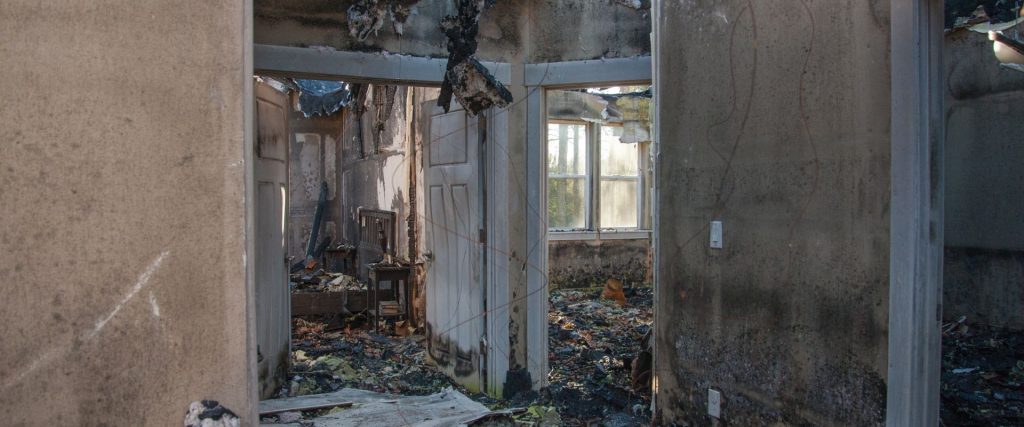 fire damage restoration - disaster clean up